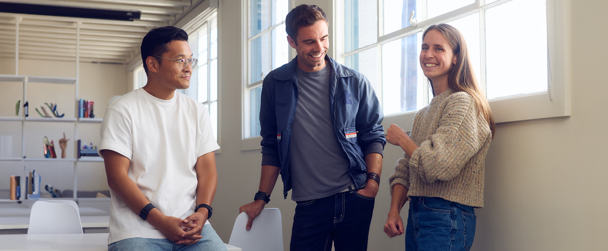 unspun's co-founders: Walden Lam, Kevin Martin, and Beth Esponette.